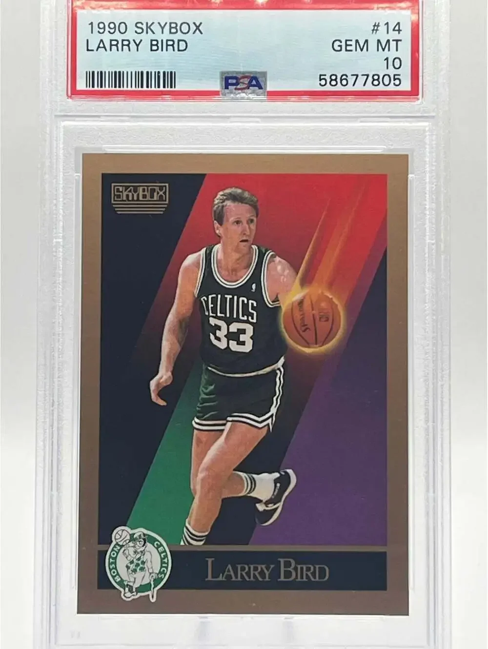 1990 SkyBox Larry Bird #14 PSA 10 Gem Mint Boston Celtics Basketball Card
